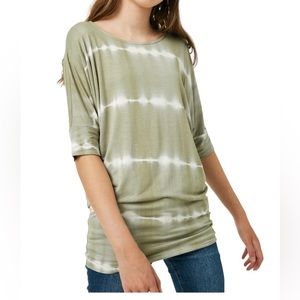Hayden Girl’s Tie Dye High Low Long Sleeve Dolman